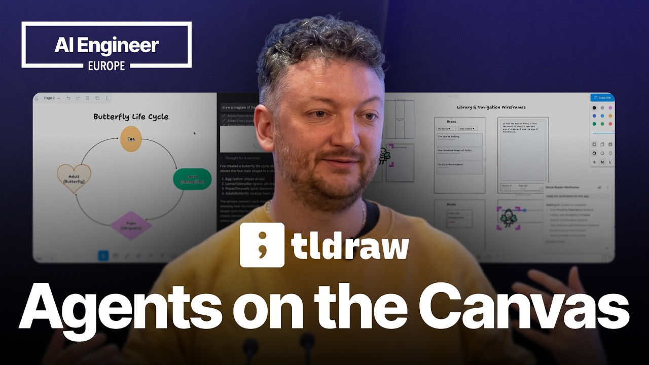 tldraw e a interface como playground para agentes